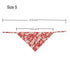 Dog Bandana Flower Print Triangle Scarf